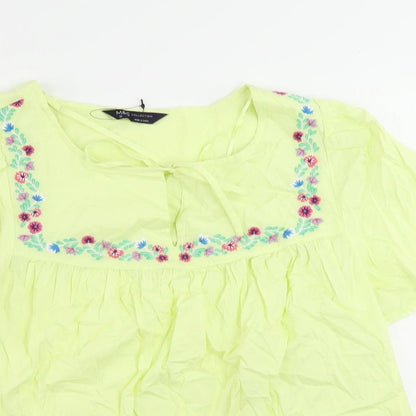 Womens UK Size 10 Marks and Spencer Yellow Basic Blouse