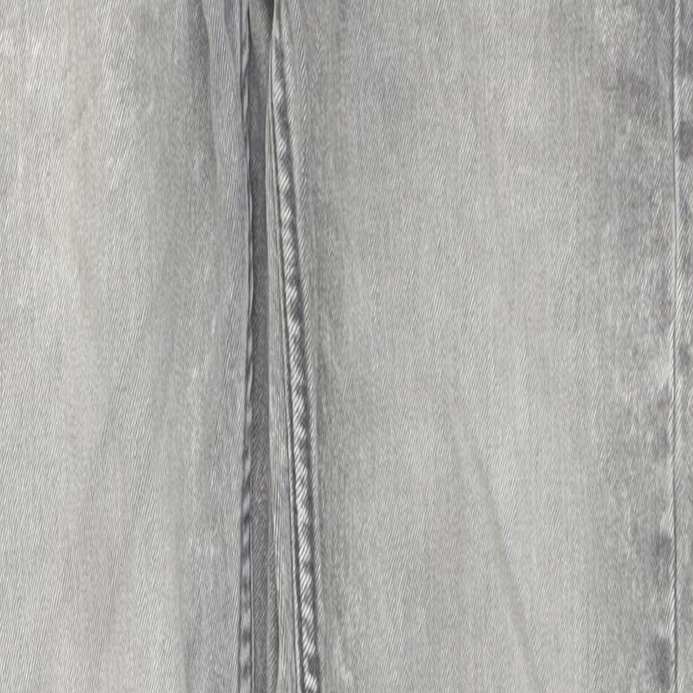 Burton Mens Grey Cotton Skinny Jeans Size 30 in L30 in Regular Zip