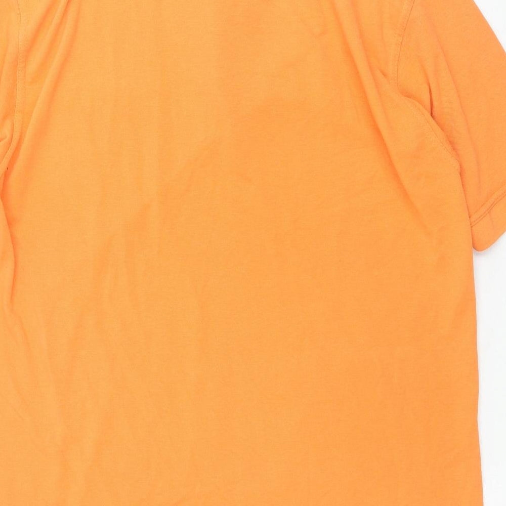 Kotting Mens Orange Polyester Polo Size 2XL Collared Pullover