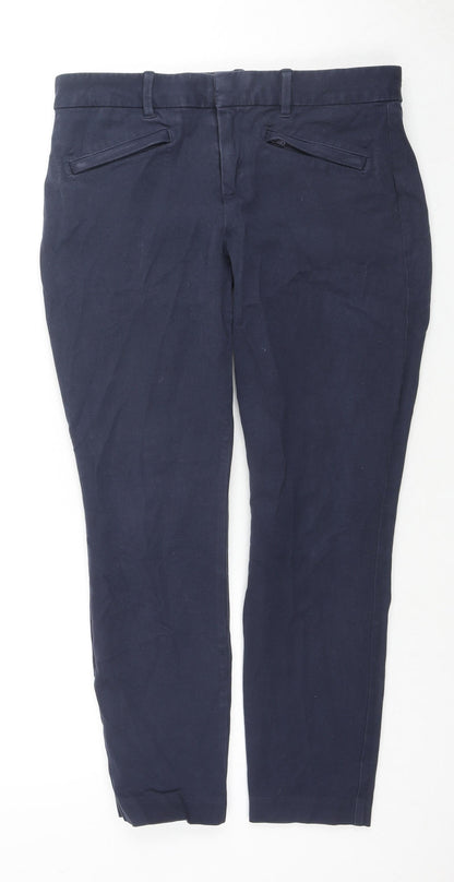 Womens UK Size 8 Gap Regular Fit  Blue Trousers