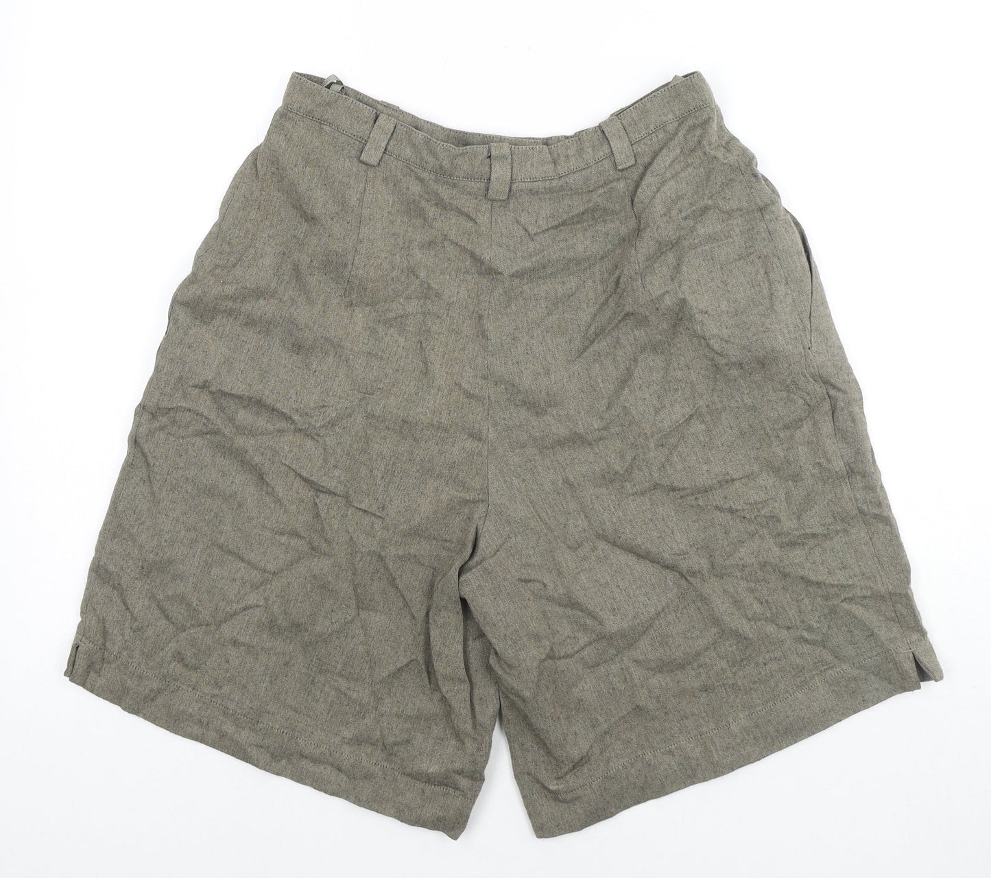 Hirsch. Womens Brown Polyester Paperbag Shorts Size 28 in L9 in Regular Zip