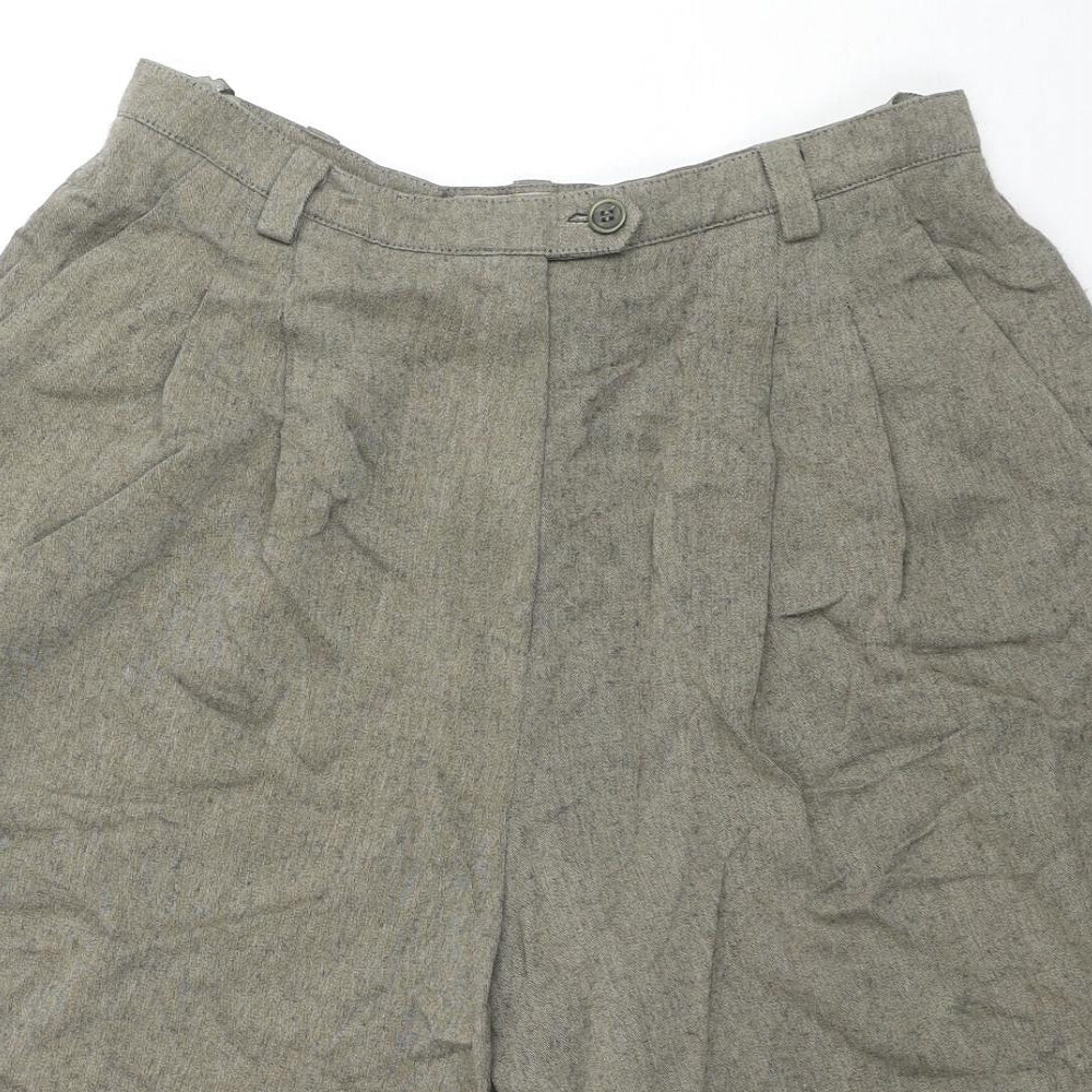 Hirsch. Womens Brown Polyester Paperbag Shorts Size 28 in L9 in Regular Zip