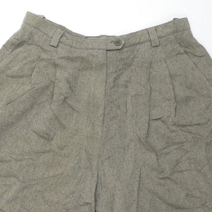 Hirsch. Womens Brown Polyester Paperbag Shorts Size 28 in L9 in Regular Zip