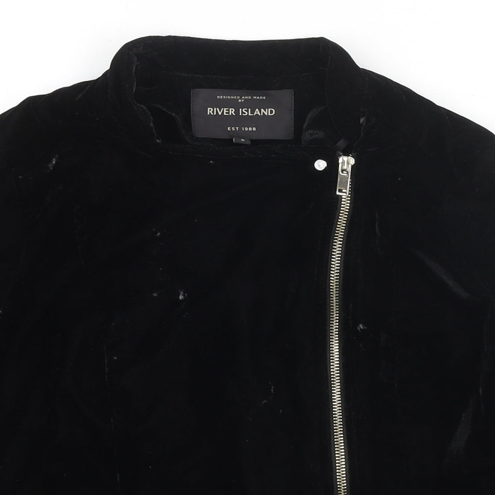 Womens UK Size 8 River Island Black Jacket