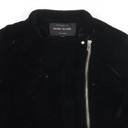 Womens UK Size 8 River Island Black Jacket