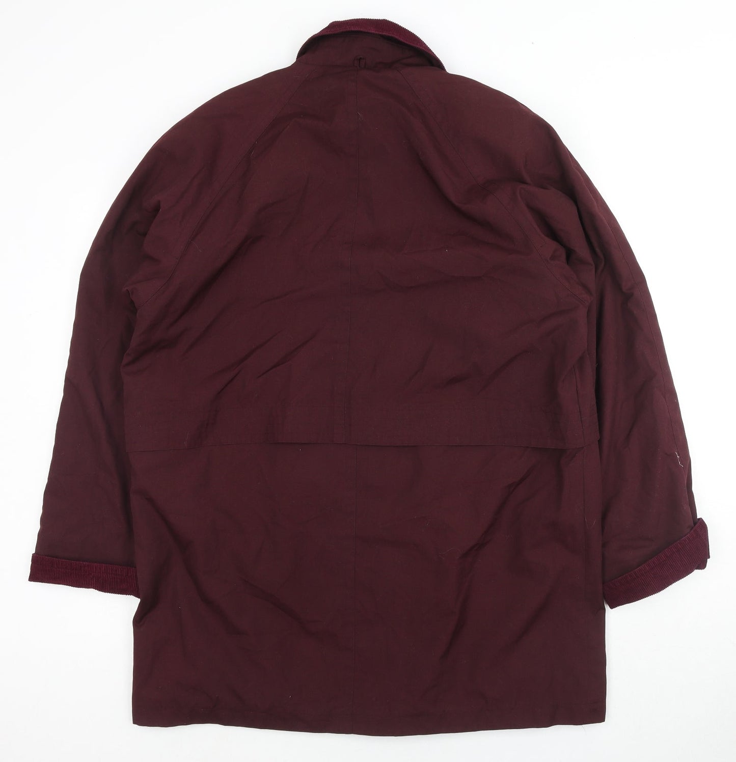 St Bernard Womens Red Parka Jacket Size 14 Button