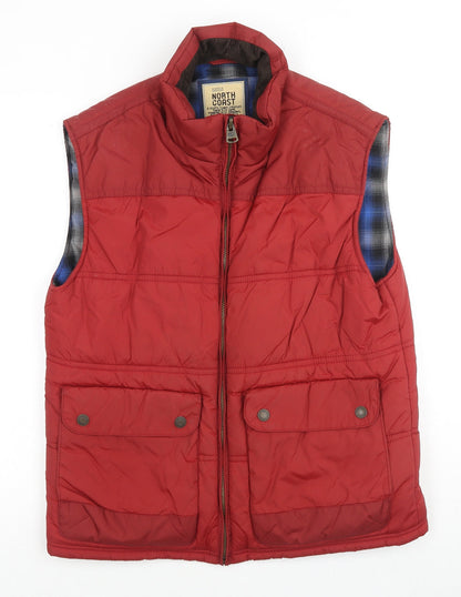 Mens UK Size M Marks and Spencer Red Gilet