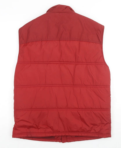 Mens UK Size M Marks and Spencer Red Gilet