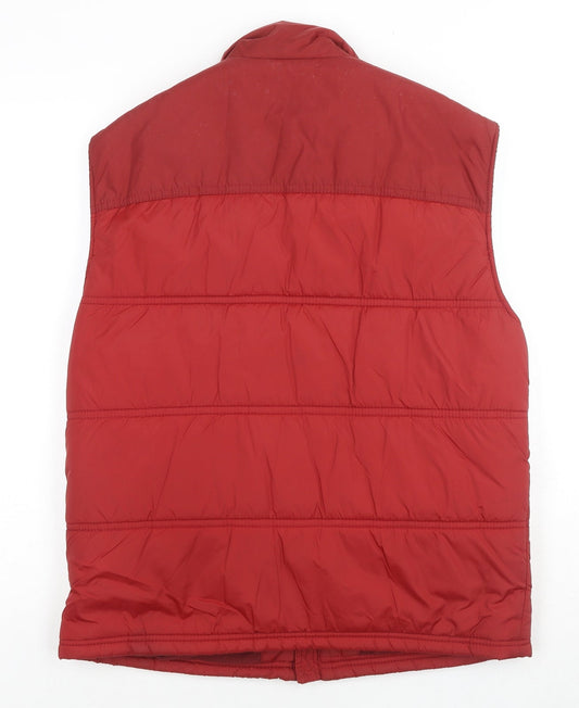 Mens UK Size M Marks and Spencer Red Gilet