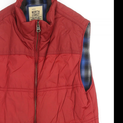 Mens UK Size M Marks and Spencer Red Gilet