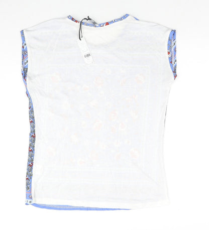 Womens UK Size 8 Intuition Multicoloured Basic Blouse