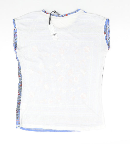 Womens UK Size 8 Intuition Multicoloured Basic Blouse