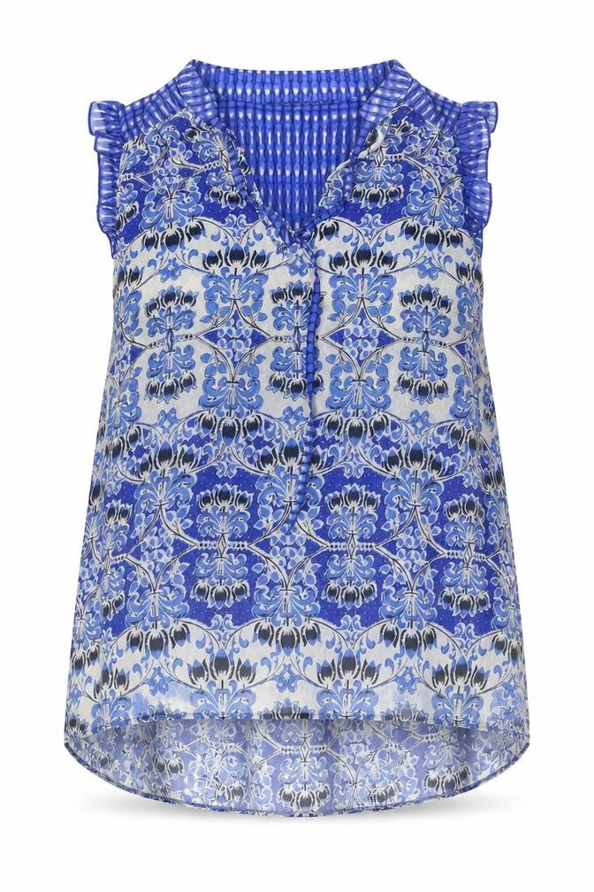 Womens UK Size 10 Dorothy Perkins Blue Basic Tank