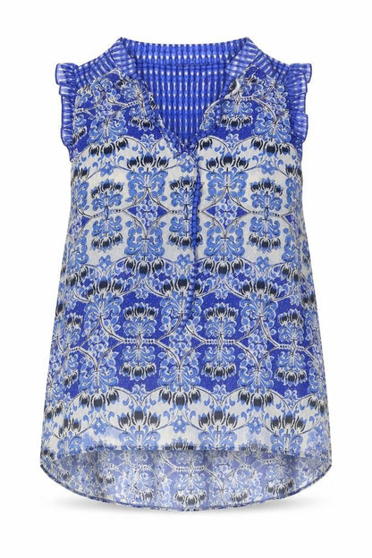 Womens UK Size 10 Dorothy Perkins Blue Basic Tank