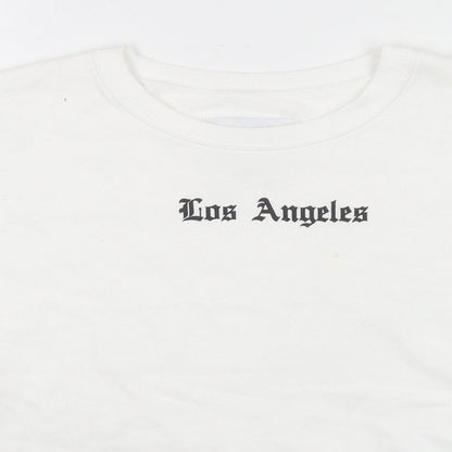 Hollister Womens White Cotton Pullover Sweatshirt Size M Pullover - Los Angeles Tigers