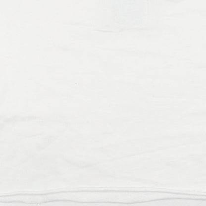 Hollister Womens White Cotton Pullover Sweatshirt Size M Pullover - Los Angeles Tigers