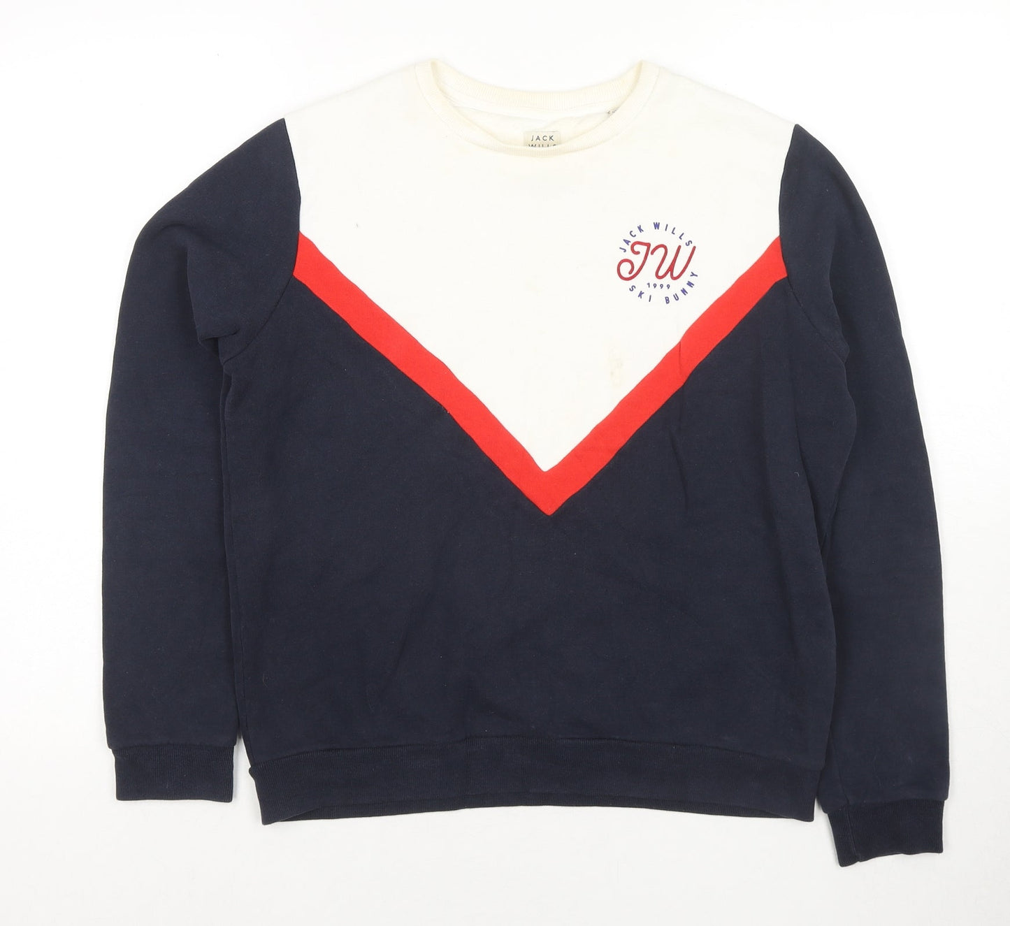 Womens UK Size 10 Jack Wills Blue Pullover Sweatshirt
