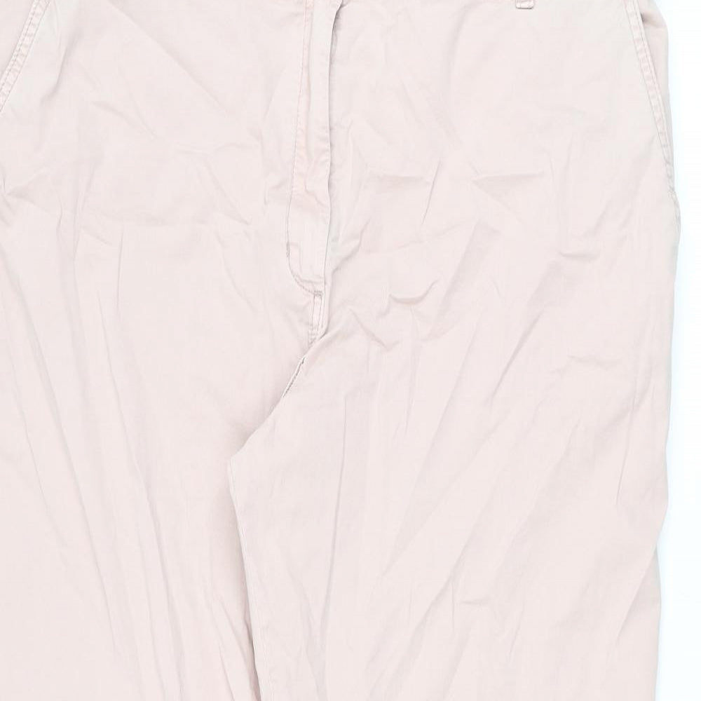 Womens UK Size 20 Marks and Spencer Regular Fit Chino Pink Trousers