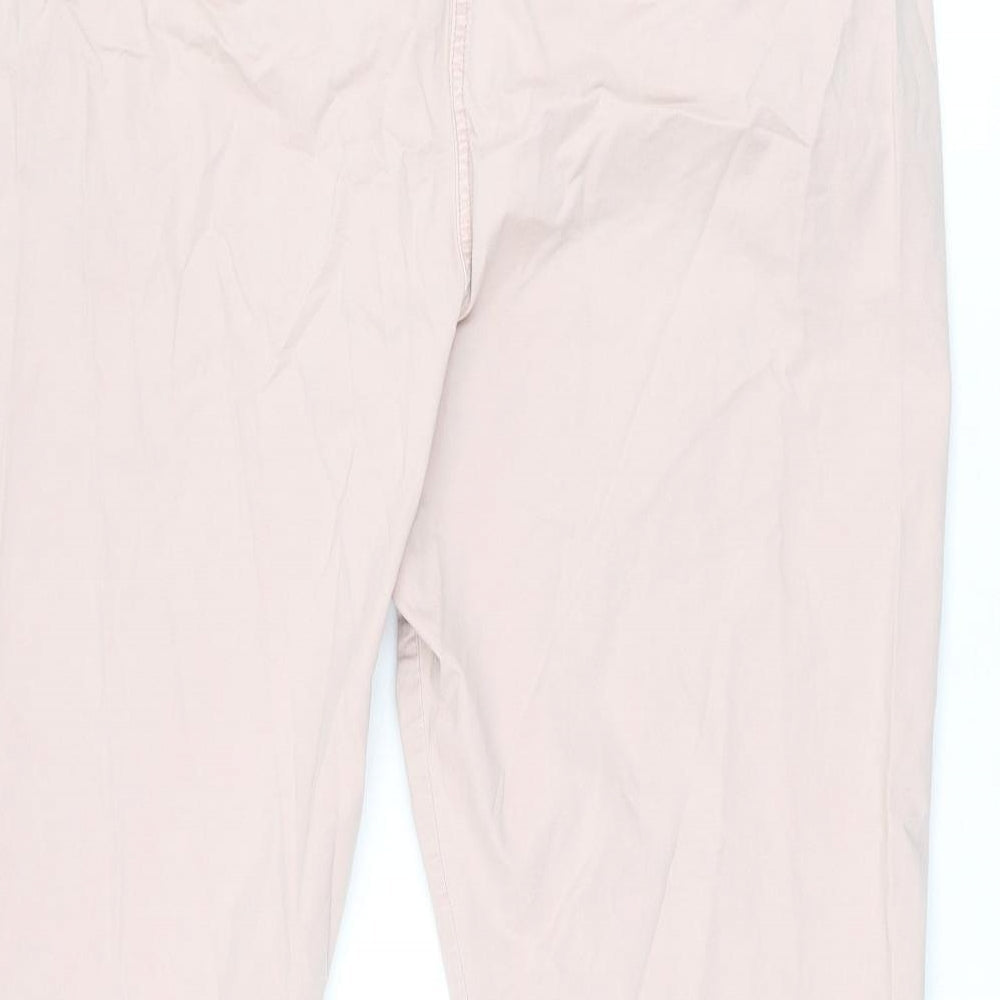 Womens UK Size 20 Marks and Spencer Regular Fit Chino Pink Trousers