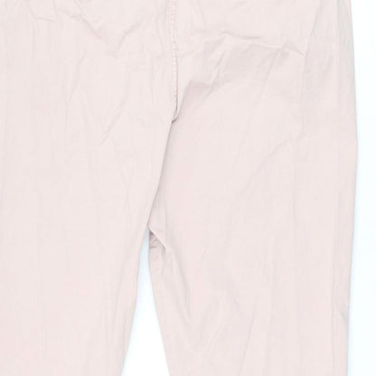 Womens UK Size 20 Marks and Spencer Regular Fit Chino Pink Trousers