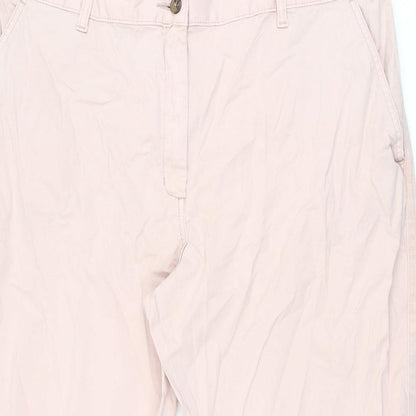 Womens UK Size 20 Marks and Spencer Regular Fit Chino Pink Trousers