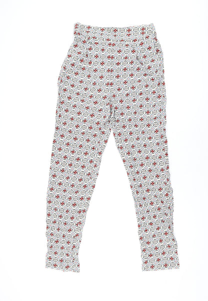 Womens UK Size 8 Marks and Spencer Regular Fit  Ivory Trousers