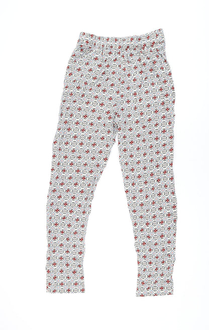 Womens UK Size 8 Marks and Spencer Regular Fit  Ivory Trousers