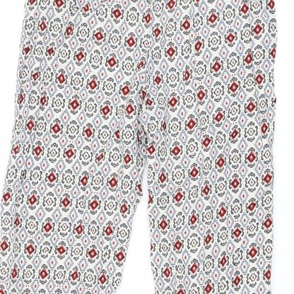 Womens UK Size 8 Marks and Spencer Regular Fit  Ivory Trousers
