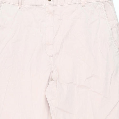 Womens UK Size 20 Marks and Spencer Regular Fit Chino Pink Trousers