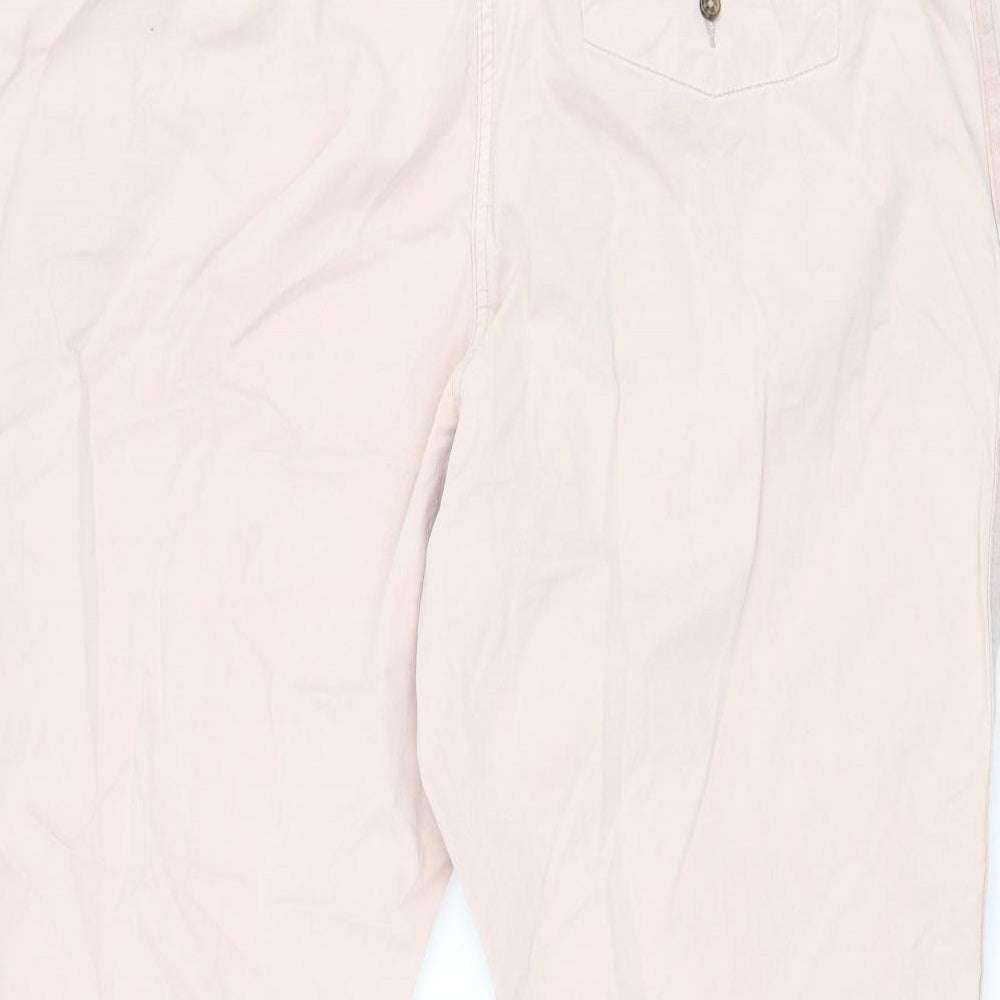 Womens UK Size 20 Marks and Spencer Regular Fit Chino Pink Trousers