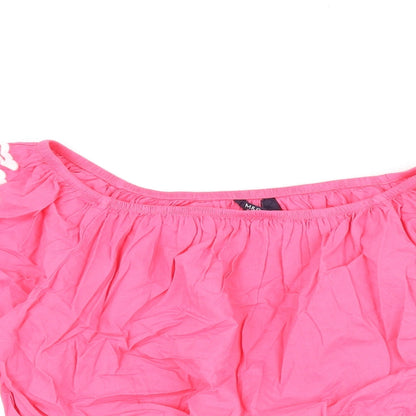 Womens UK Size 16 Marks and Spencer Pink Basic T-Shirt