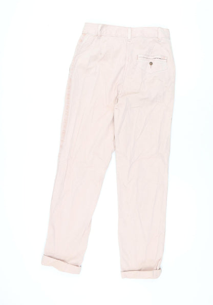 Womens UK Size 6 Marks and Spencer Regular Fit Chino Pink Trousers