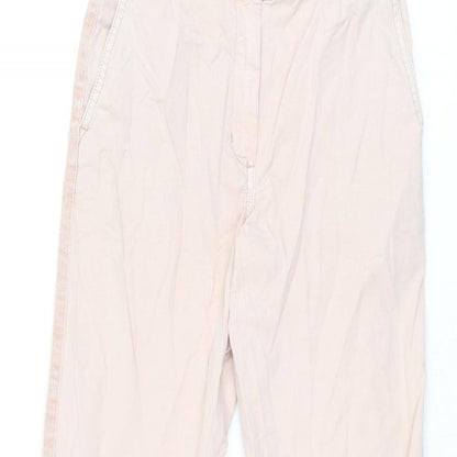 Womens UK Size 6 Marks and Spencer Regular Fit Chino Pink Trousers