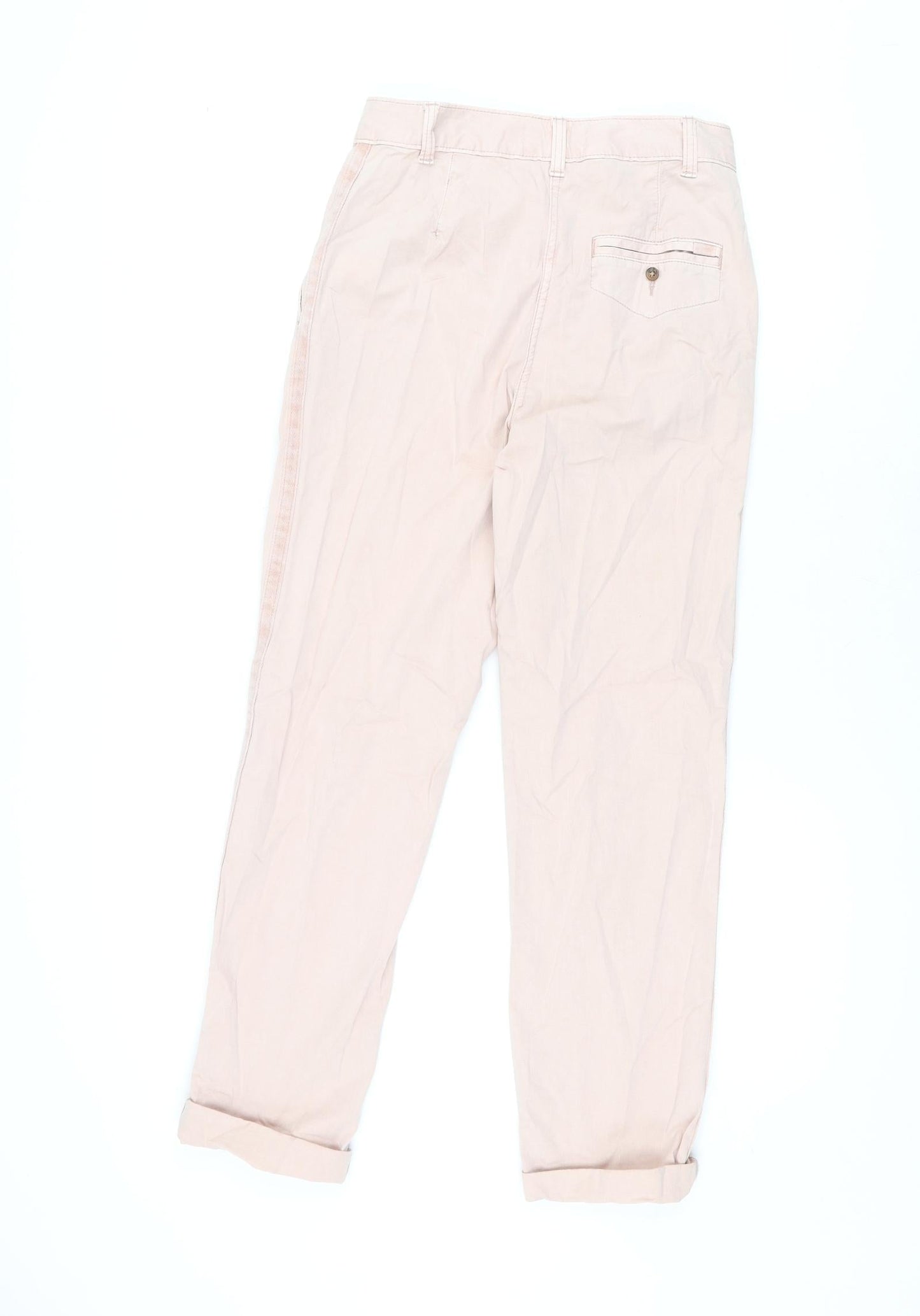 Womens UK Size 6 Marks and Spencer Regular Fit Chino Pink Trousers
