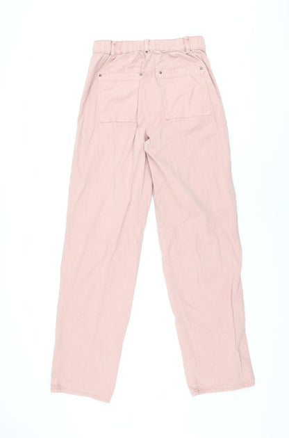 Womens UK Size 8 Marks and Spencer Regular Fit  Pink Trousers