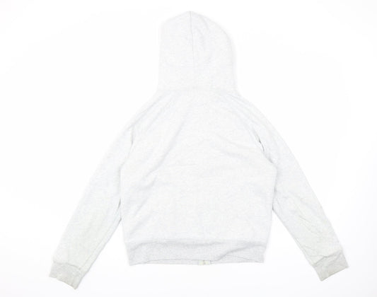Gap Womens Grey Cotton Full Zip Hoodie Size M Zip