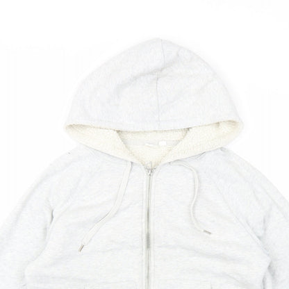 Gap Womens Grey Cotton Full Zip Hoodie Size M Zip