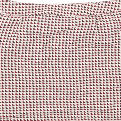 H&M Womens Red Acrylic A-Line Skirt Size 10 Zip