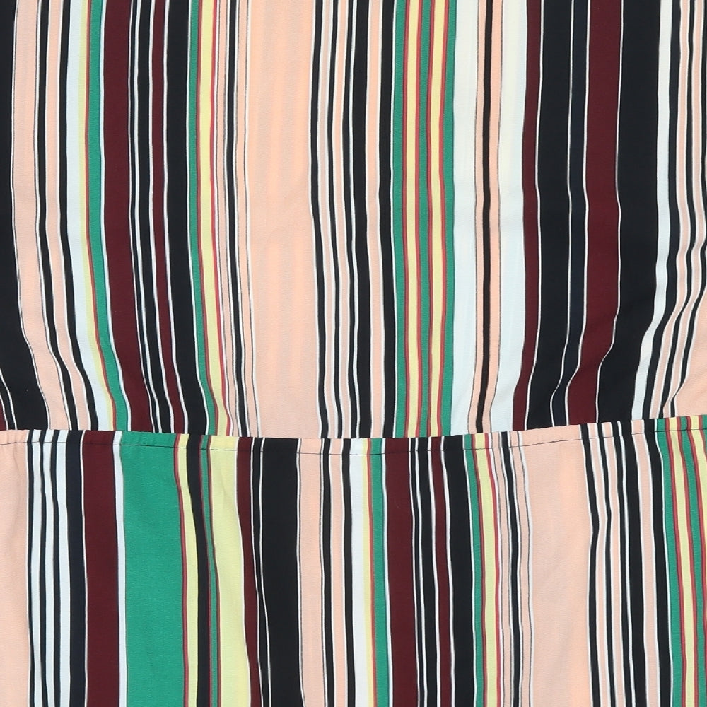 Womens UK Size 6 River Island Multicoloured Basic T-Shirt