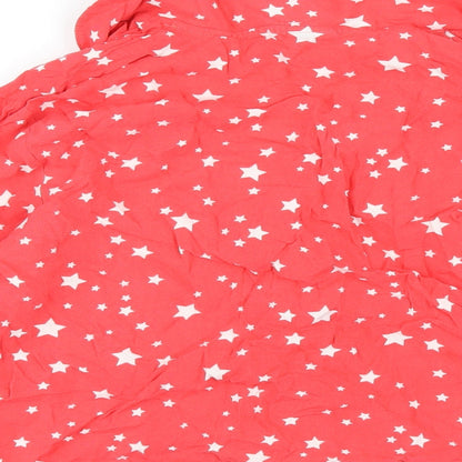 Womens UK Size 12 ASOS Red Basic Button-Up