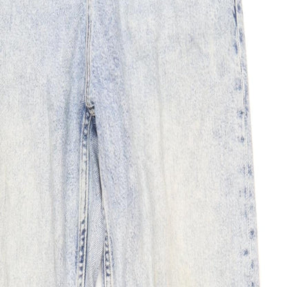 ASOS Womens Blue Cotton Straight Jeans Size 30 in L32 in Regular Zip