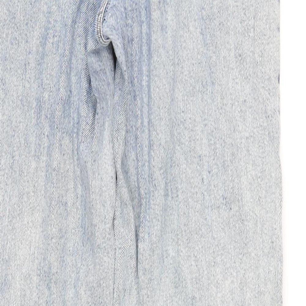 ASOS Womens Blue Cotton Straight Jeans Size 30 in L32 in Regular Zip