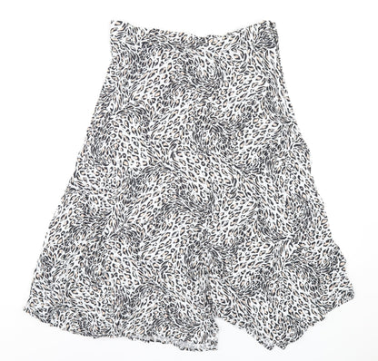 Sosandar Womens Multicoloured Animal Print Viscose A-Line Skirt Size 14 Zip
