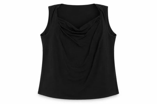Womens UK Size M Ann Harvey Black Basic Tank