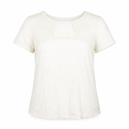 Womens UK Size L H&M Ivory Basic T-Shirt