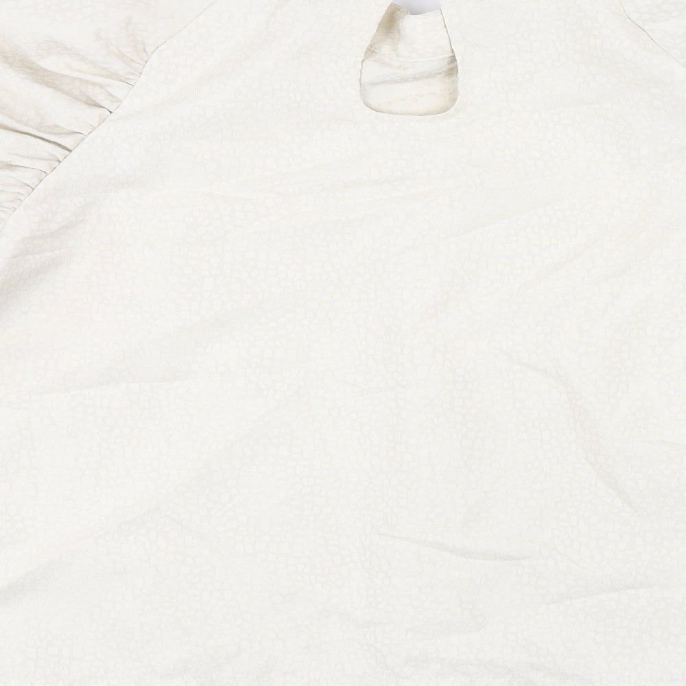 Womens UK Size L H&M Beige Basic T-Shirt
