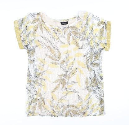 Womens UK Size M Klass Yellow Basic T-Shirt