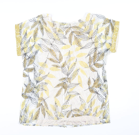 Womens UK Size M Klass Yellow Basic T-Shirt