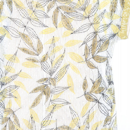 Womens UK Size M Klass Yellow Basic T-Shirt