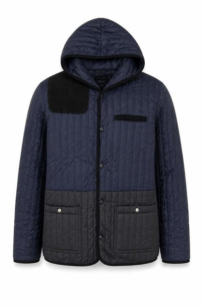 Mens UK Size L ASOS Blue Quilted Coat